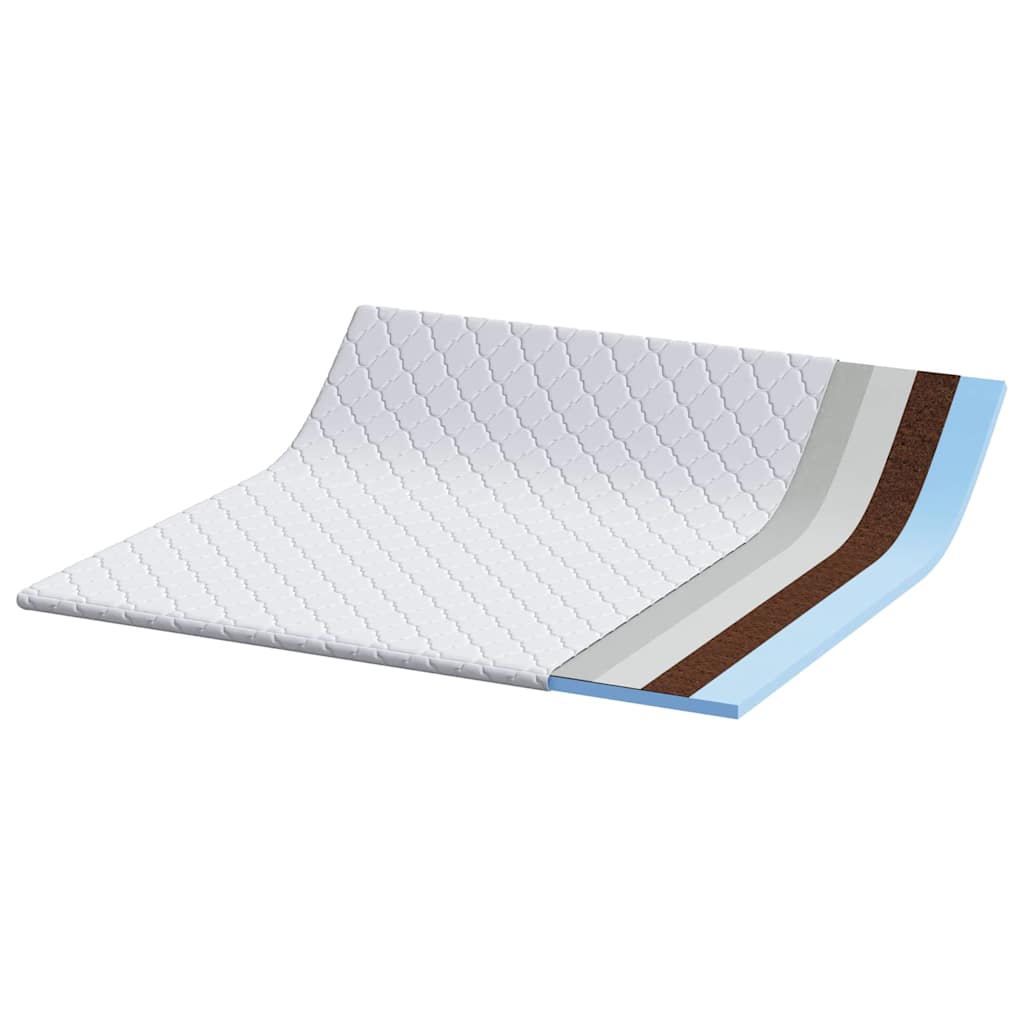 vidaXL Στρώματα Λευκό 200 x 200 cm PU Αφρός