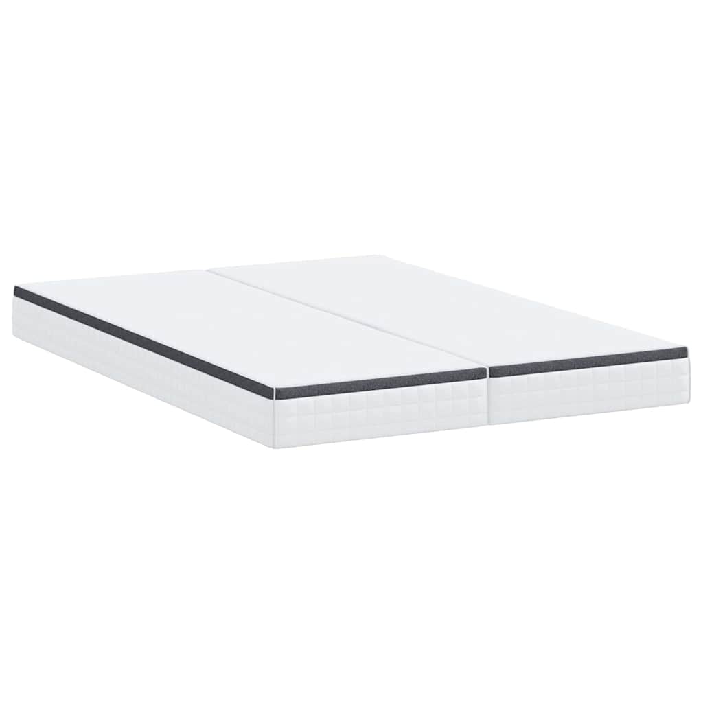 vidaXL Στρώματα 2 pcs Λευκό, Γκρι 80 x 200 cm Πλεκτό ύφασμα