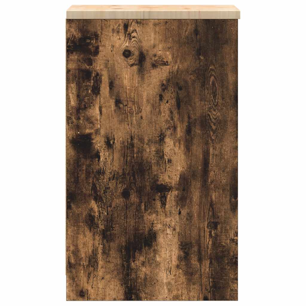 vidaXL ντουλάπι αποθήκευσης γκαράζ 30x51x85 εκ μασίφ ξύλο πεύκο