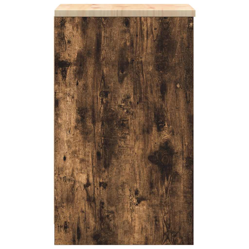 vidaXL ντουλάπι αποθήκευσης γκαράζ 40x51x85 εκ μασίφ ξύλο πεύκο