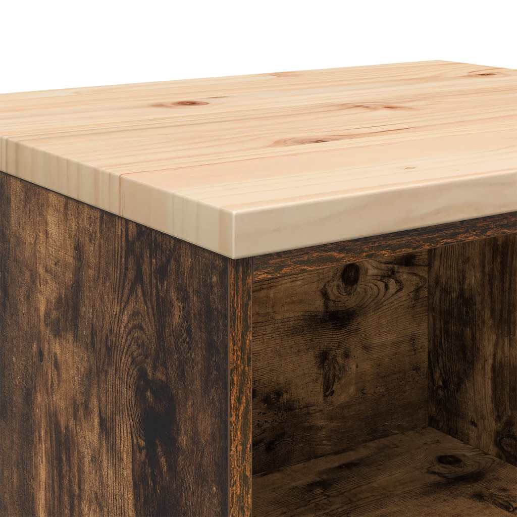 vidaXL ντουλάπι αποθήκευσης γκαράζ 60x51x85 εκ μασίφ ξύλο πεύκο