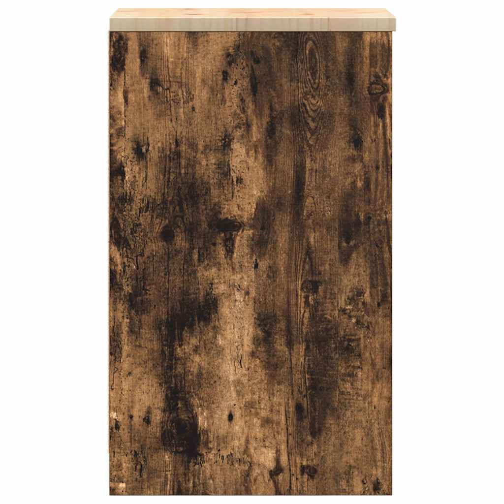 vidaXL ντουλάπι αποθήκευσης γκαράζ 30x51x85 εκ μασίφ ξύλο πεύκο