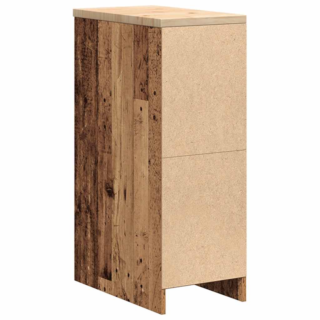 vidaXL ντουλάπι αποθήκευσης γκαράζ 30x51x85 εκ μασίφ ξύλο πεύκο