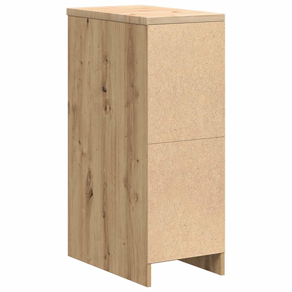 vidaXL ντουλάπι αποθήκευσης γκαράζ 30x51x85 εκ μασίφ ξύλο πεύκο