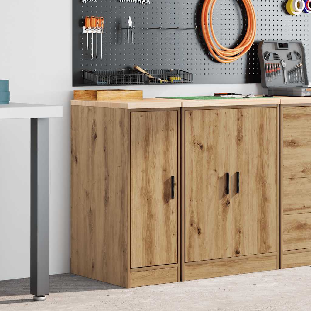 vidaXL ντουλάπι αποθήκευσης γκαράζ 30x51x85 εκ μασίφ ξύλο πεύκο