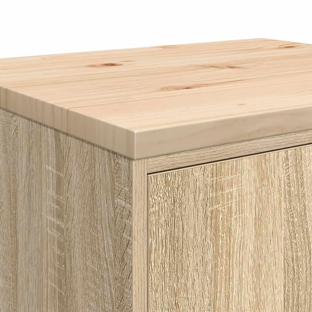 vidaXL ντουλάπι αποθήκευσης γκαράζ 60x51x85 εκ μασίφ ξύλο πεύκο