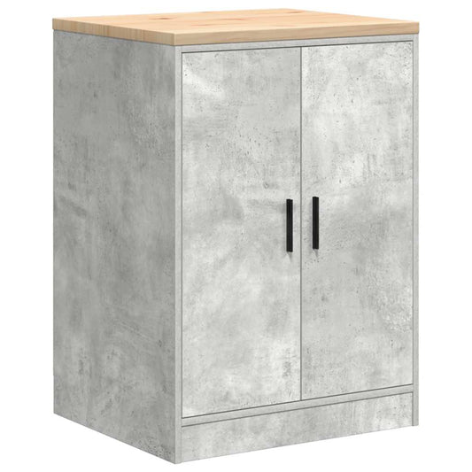 vidaXL ντουλάπι αποθήκευσης γκαράζ 60x51x85 εκ μασίφ ξύλο πεύκο