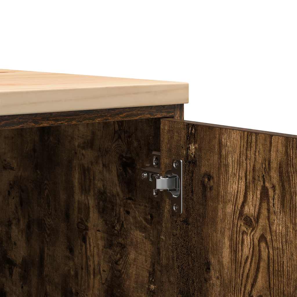 vidaXL ντουλάπι αποθήκευσης γκαράζ 60x51x85 εκ μασίφ ξύλο πεύκο