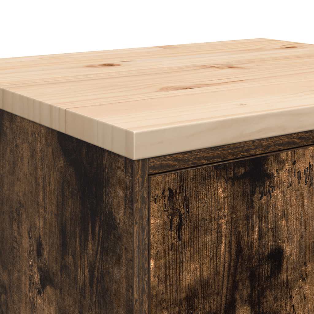 vidaXL ντουλάπι αποθήκευσης γκαράζ 60x51x85 εκ μασίφ ξύλο πεύκο