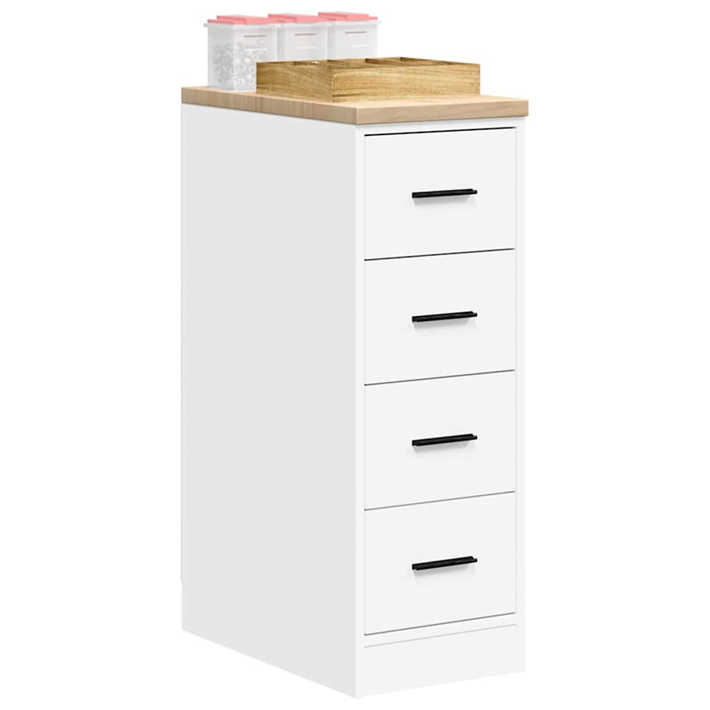 vidaXL ντουλάπι αποθήκευσης γκαράζ Λευκό 30x51x85 εκ μασίφ ξύλο πεύκο