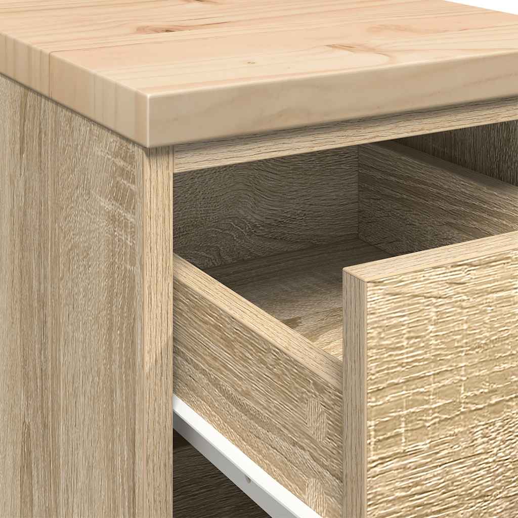 vidaXL ντουλάπι αποθήκευσης γκαράζ 30x51x85 εκ μασίφ ξύλο πεύκο