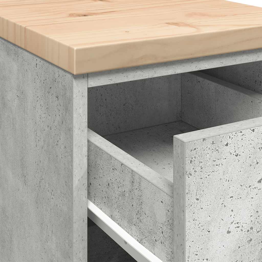 vidaXL ντουλάπι αποθήκευσης γκαράζ 30x51x85 εκ μασίφ ξύλο πεύκο