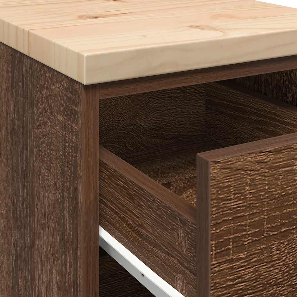 vidaXL ντουλάπι αποθήκευσης γκαράζ 30x51x85 εκ μασίφ ξύλο πεύκο