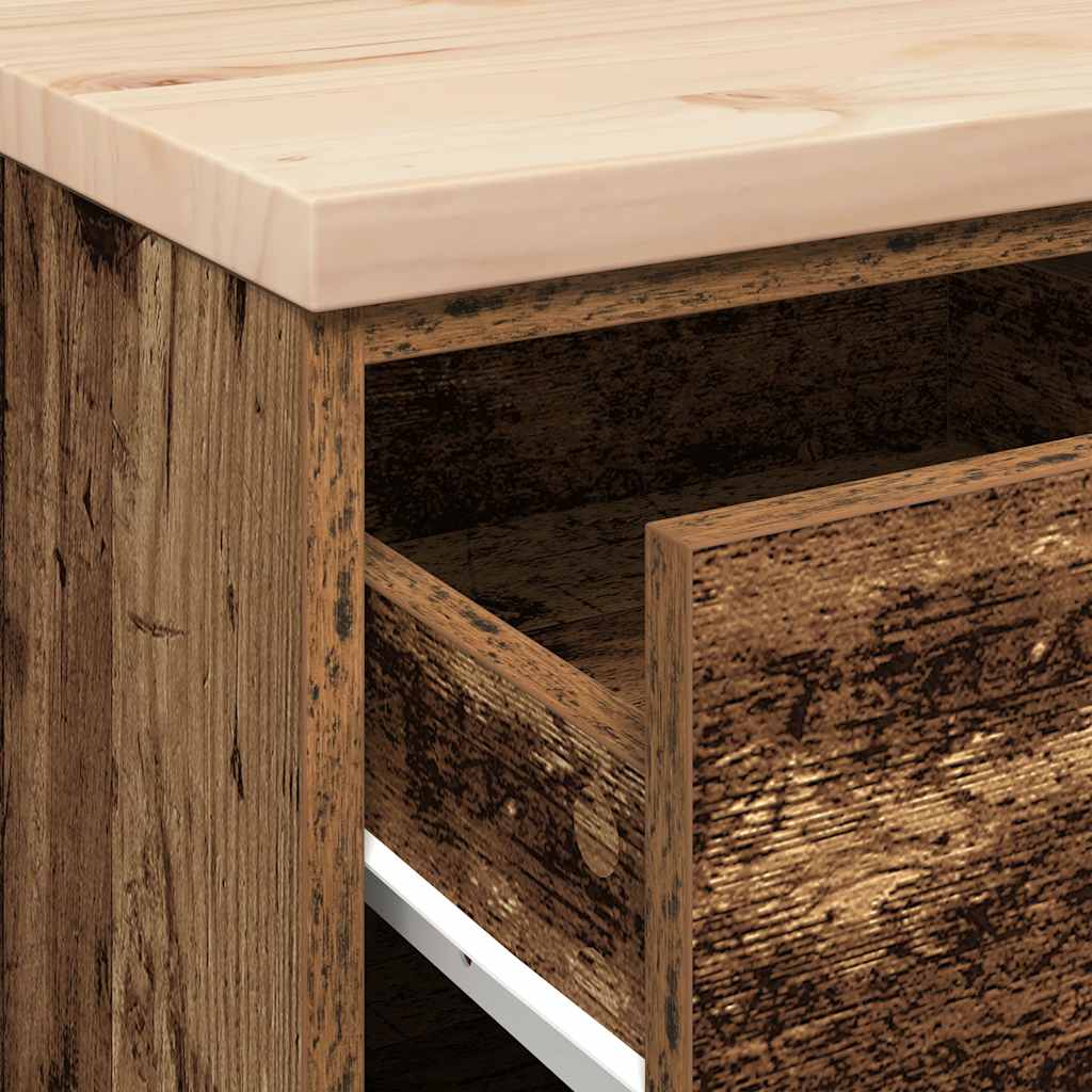 vidaXL ντουλάπι αποθήκευσης γκαράζ 40x51x85 εκ μασίφ ξύλο πεύκο