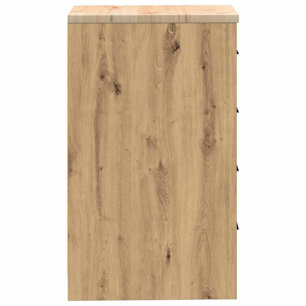 vidaXL ντουλάπι αποθήκευσης γκαράζ 40x51x85 εκ μασίφ ξύλο πεύκο