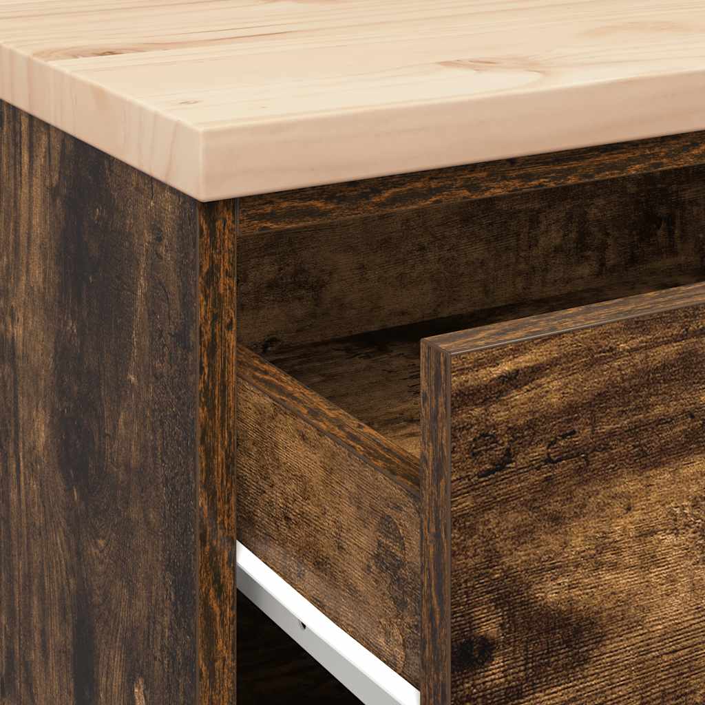 vidaXL ντουλάπι αποθήκευσης γκαράζ 60x51x85 εκ μασίφ ξύλο πεύκο