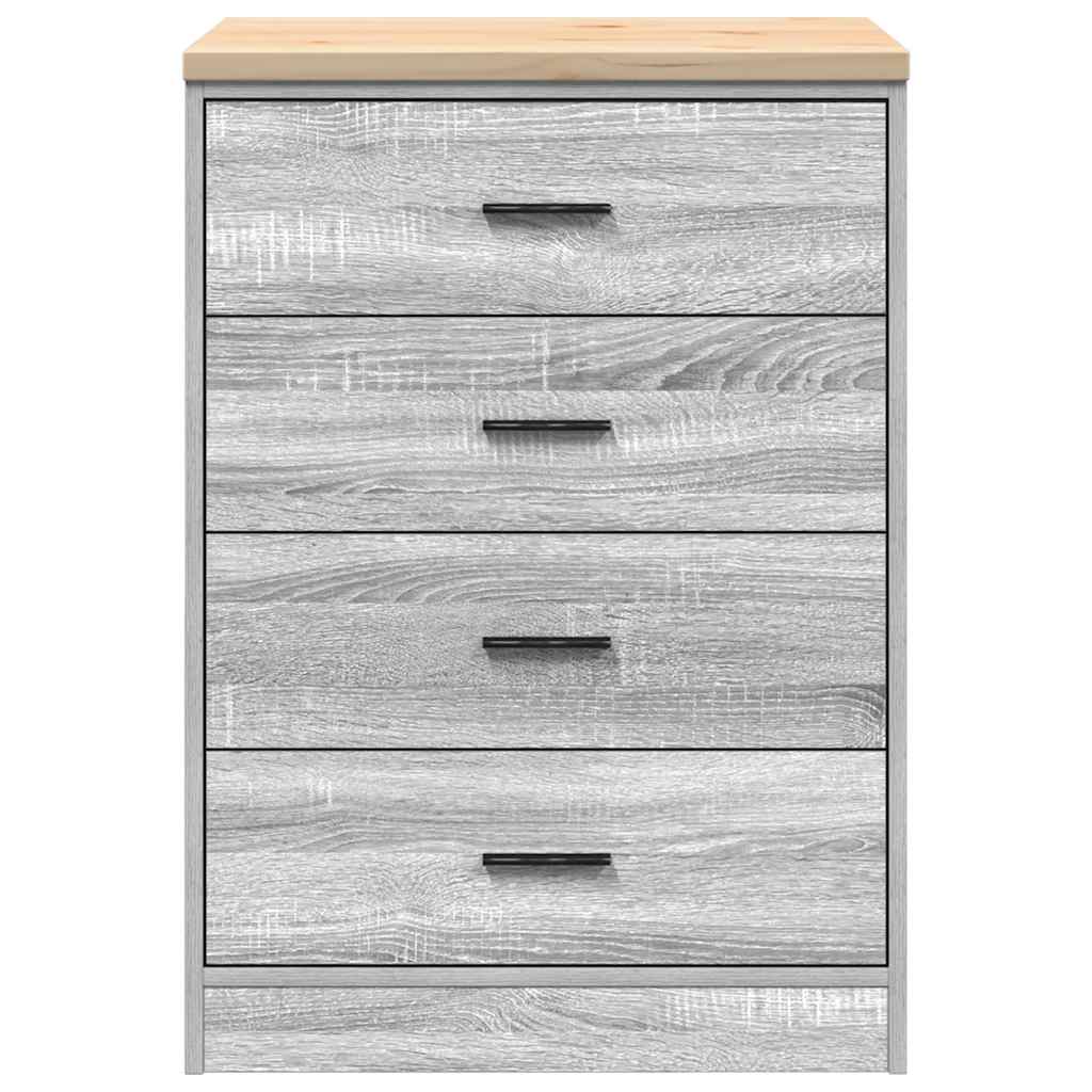 vidaXL ντουλάπι αποθήκευσης γκαράζ 60x51x85 εκ μασίφ ξύλο πεύκο