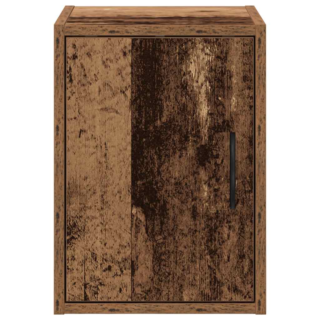 vidaXL ντουλάπια τοίχου γκαράζ 2 τεμ. Παλιό Ξύλο κατασκευασμένο ξύλο