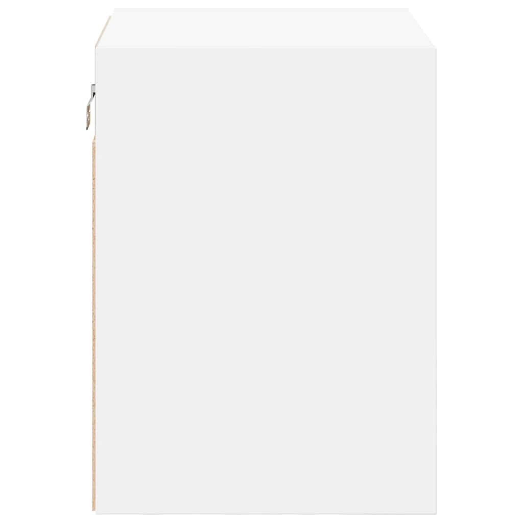 vidaXL ντουλάπια τοίχου γκαράζ 2 τεμ. Λευκά από Επεξεργασμένο Ξύλο