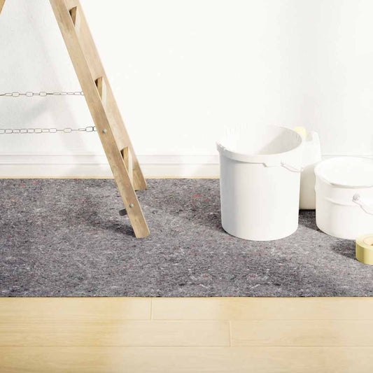 vidaXL Αντιολισθητικό μαλλί ζωγράφου 50 m 220 g/m² Γκρι