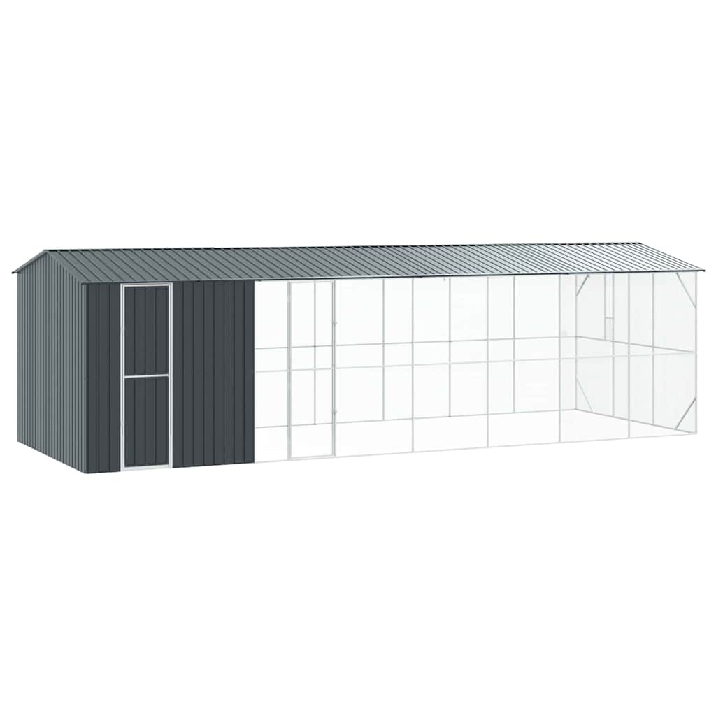vidaXL Κλουβί Πουλιών Ανθρακί 860 x 310 x 247 εκ Επικαλυμμένος Χάλυβας