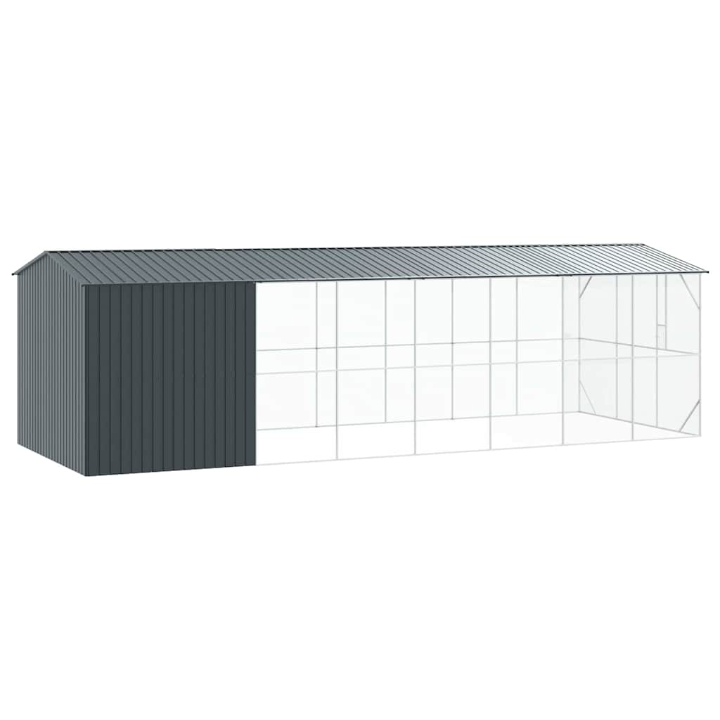 vidaXL Κλουβί Πουλιών Ανθρακί 860 x 310 x 247 εκ Επικαλυμμένος Χάλυβας