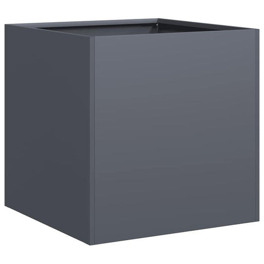 vidaXL Ζαρντινιέρα Ανθρακί 40x40x40 εκ. από Χάλυβα Ψυχρής Έλασης