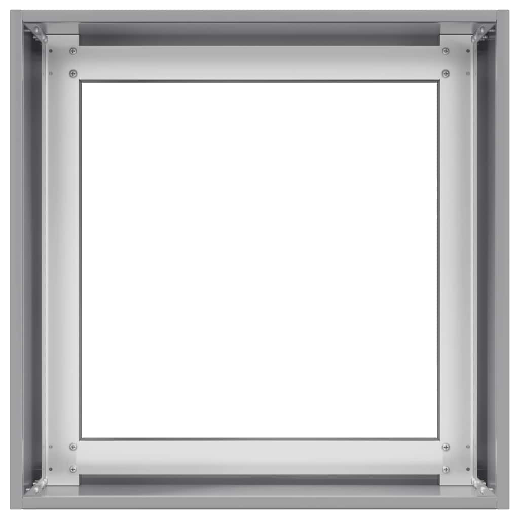 vidaXL Ζαρντινιέρα 40x40x40 εκ. από Γαλβανισμένο Ατσάλι