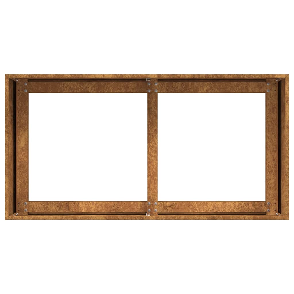 vidaXL Ζαρντινιέρα Σκουριασμένο 80x40x40εκ. Ατσάλι Σκληρυθέν στον Αέρα