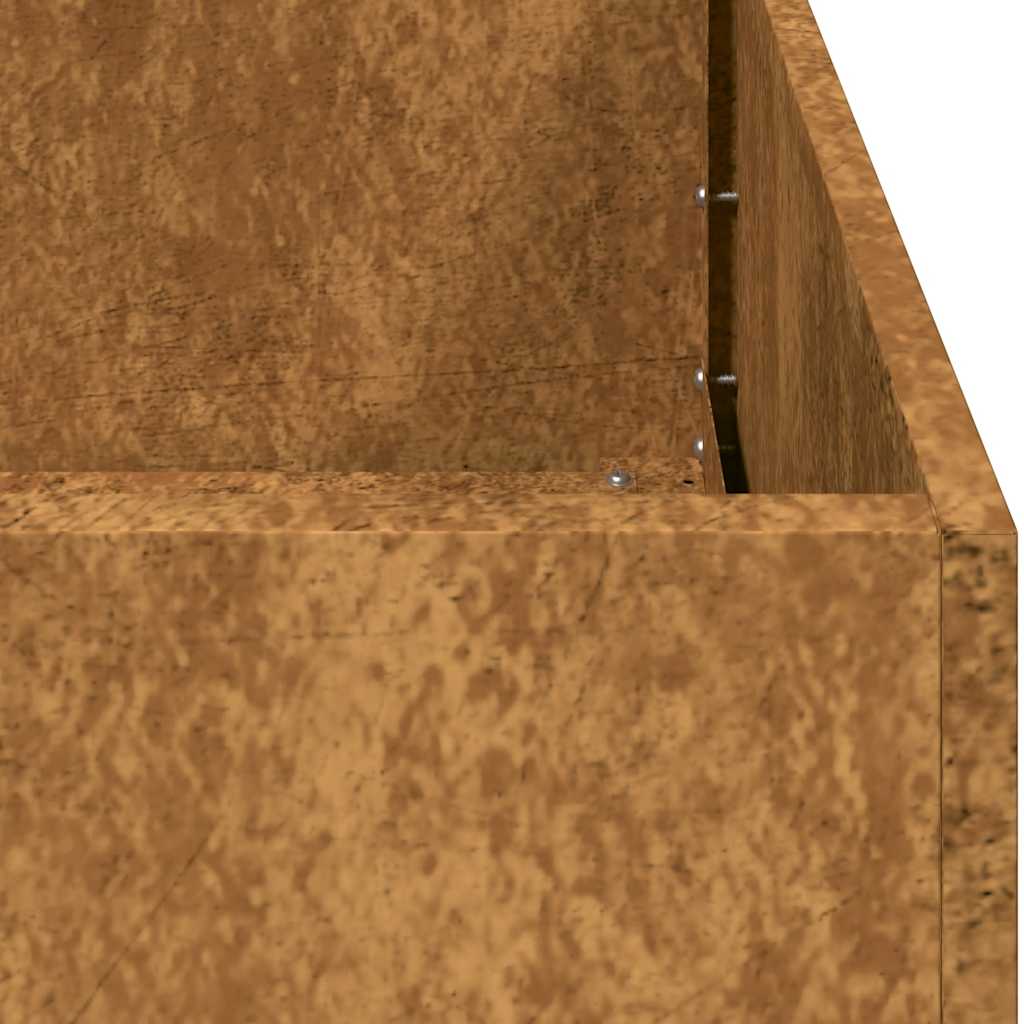 vidaXL Ζαρντινιέρα Σκουριασμένο 80x40x40εκ. Ατσάλι Σκληρυθέν στον Αέρα