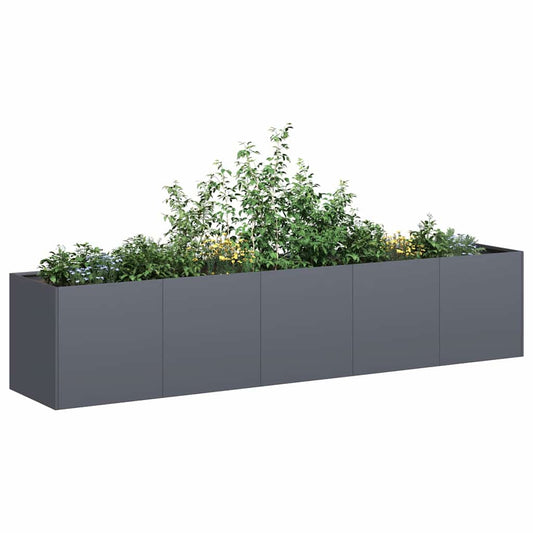 vidaXL Γλάστρα Ανθρακί 200x40x40 εκ. από Ατσάλι Ψυχρής Έλασης