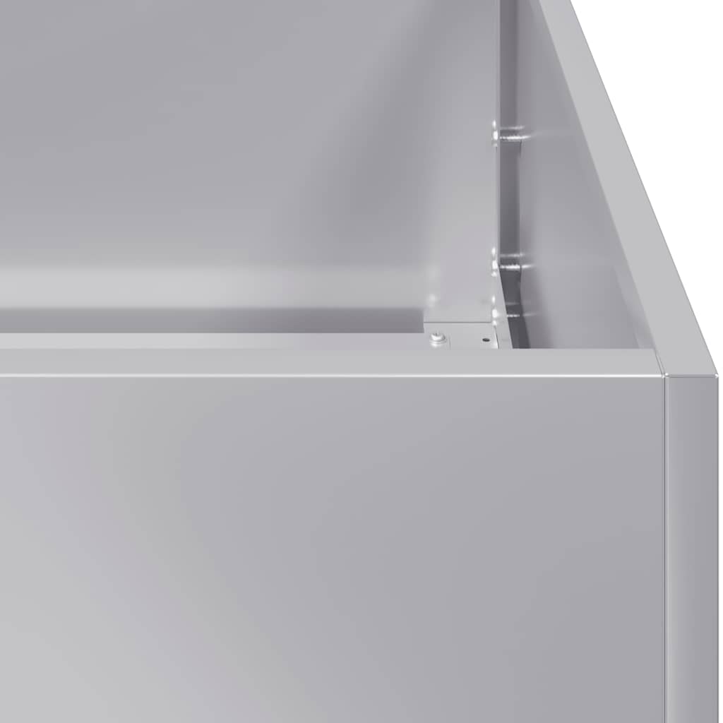 vidaXL Ζαρντινιέρα 200x40x40 εκ. από Γαλβανισμένο Ατσάλι