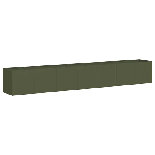 vidaXL Ζαρντινιέρα Λαδί 280x40x40 εκ. από Χάλυβα Ψυχρής Έλασης
