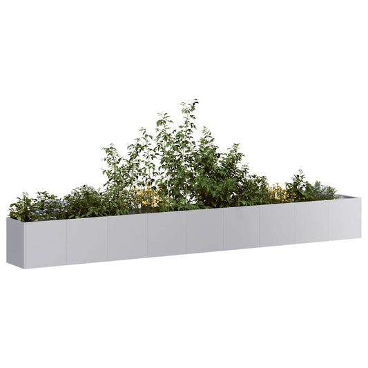 vidaXL Ζαρντινιέρα 360x40x40 εκ. από Γαλβανισμένο Ατσάλι