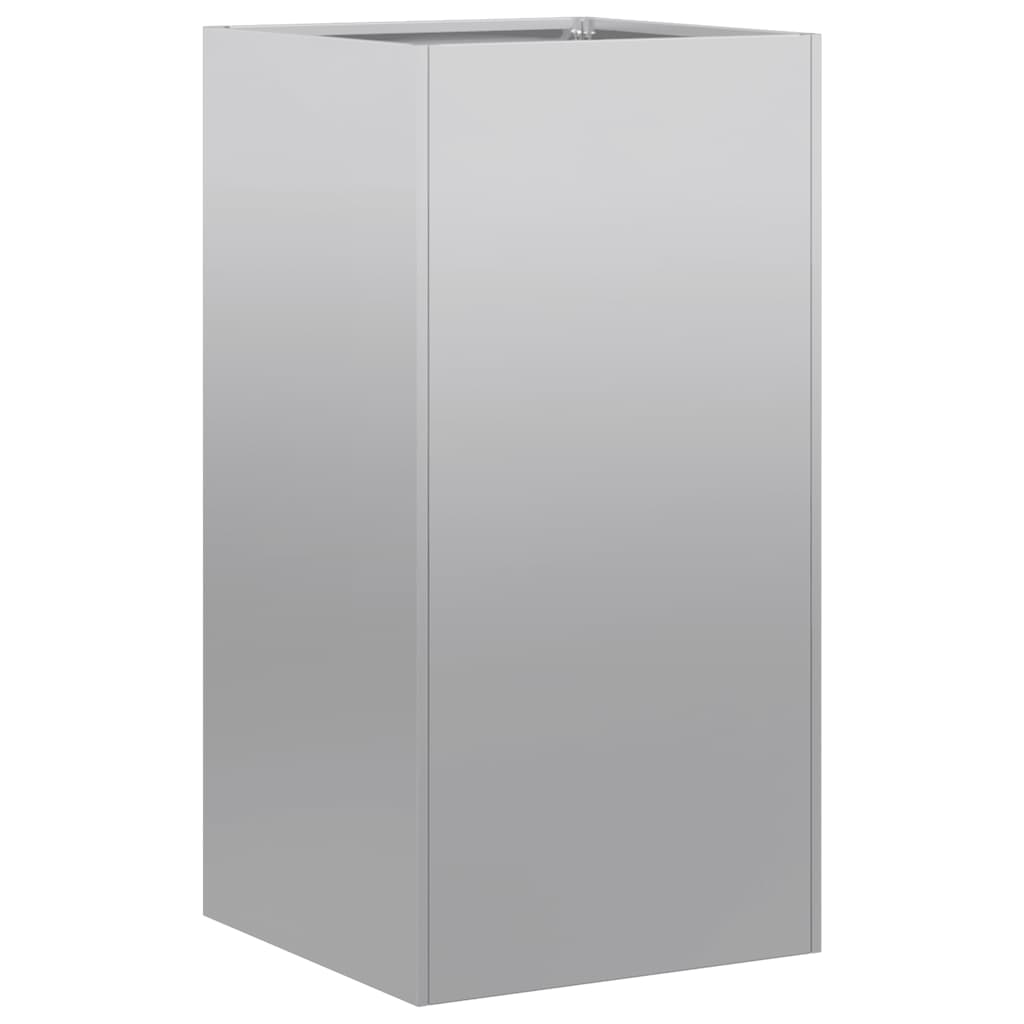 vidaXL Ζαρντινιέρα 40x40x80 εκ. από Γαλβανισμένο Ατσάλι