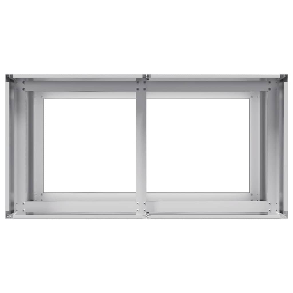 vidaXL Ζαρντινιέρα 80x40x80 εκ. από Γαλβανισμένο Ατσάλι