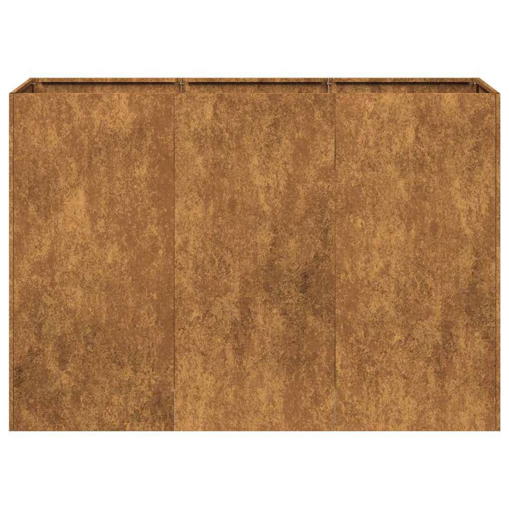 vidaXL Ζαρντινιέρα 120x40x80 εκ. Ατσάλι Σκληρυθέν στον Αέρα