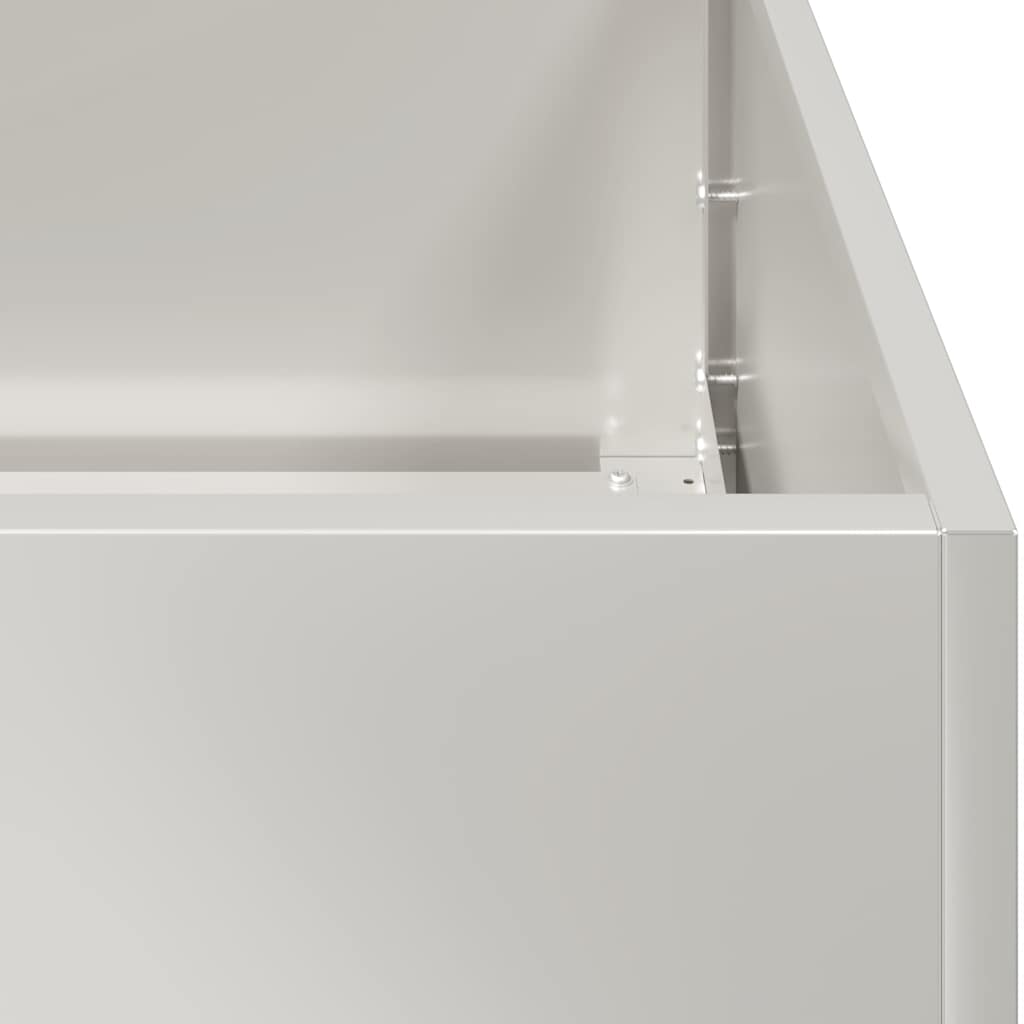 vidaXL Ζαρντινιέρα 200x40x80 εκ. από Ανοξείδωτο Ατσάλι