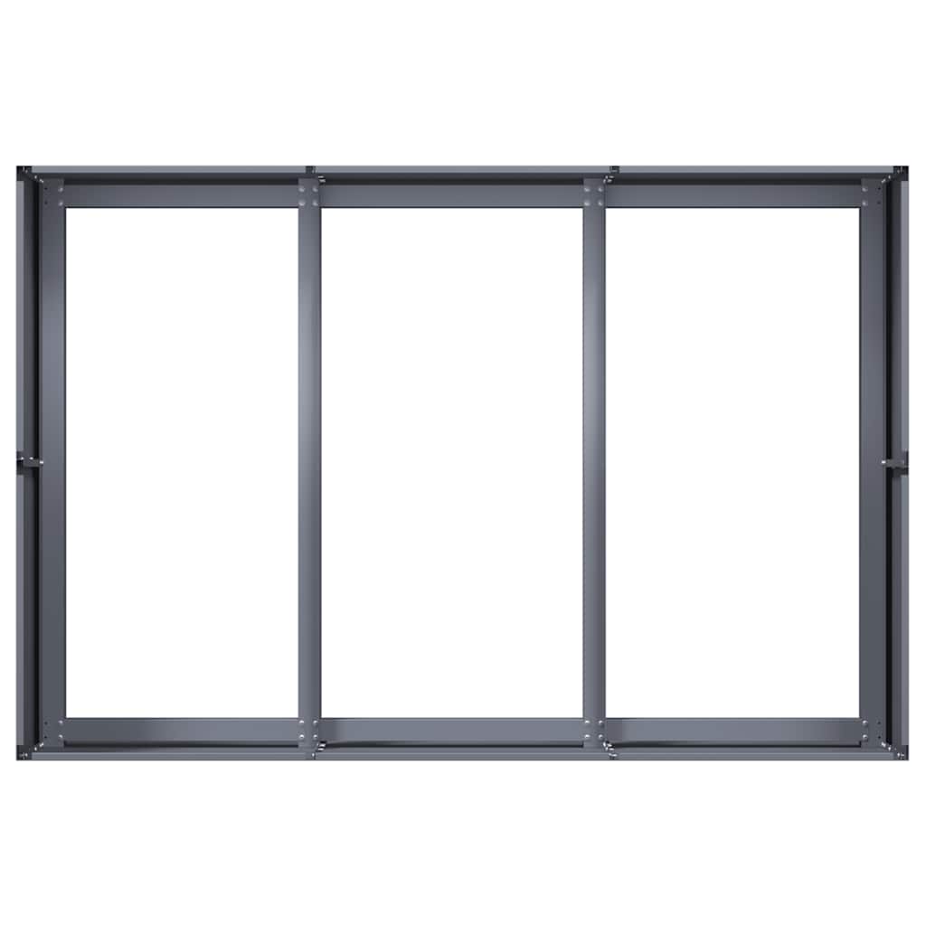 vidaXL Ζαρντινιέρα Ανθρακί 120x80x40 εκ. από Χάλυβα