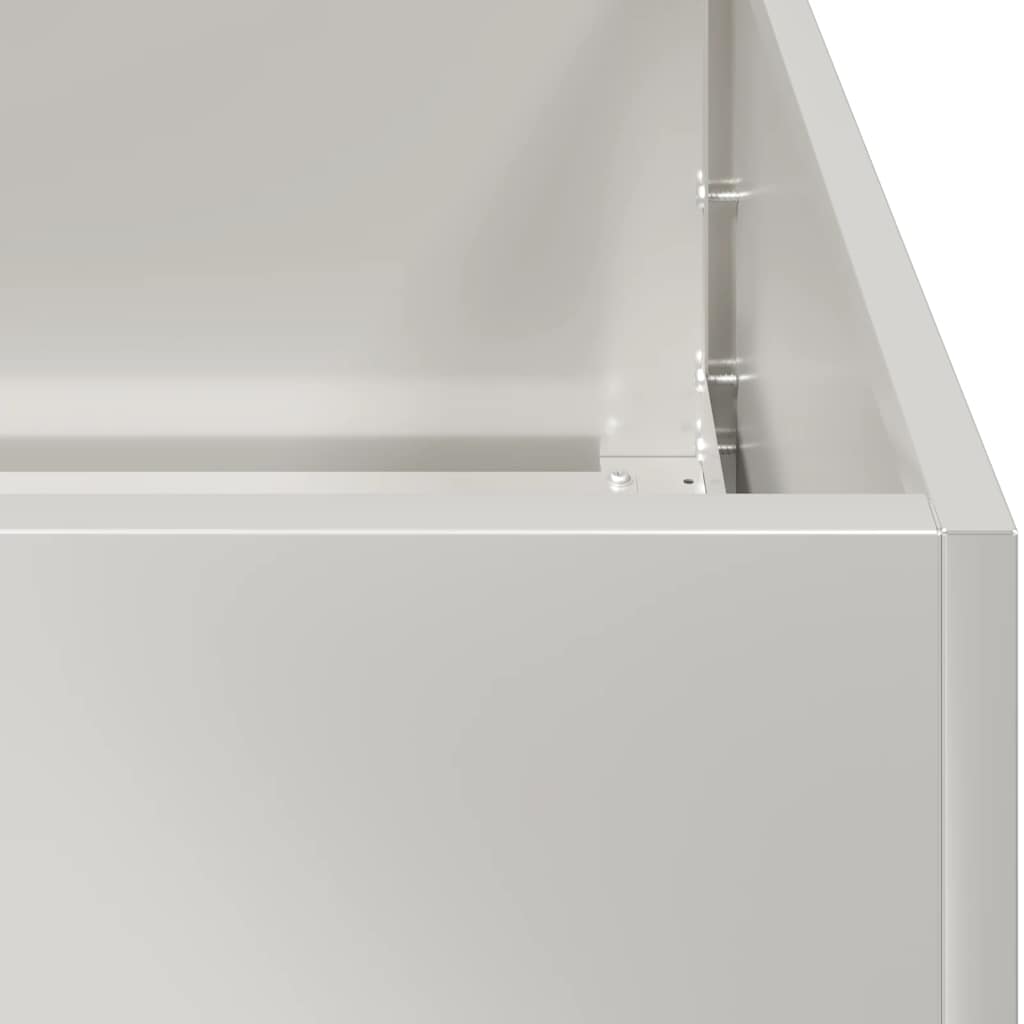 vidaXL Ζαρντινιέρα 120x80x40 εκ. από Ανοξείδωτο Ατσάλι