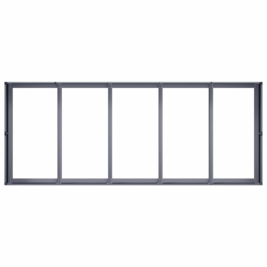 vidaXL Ζαρντινιέρα Ανθρακί 200x80x40 εκ. από Χάλυβα