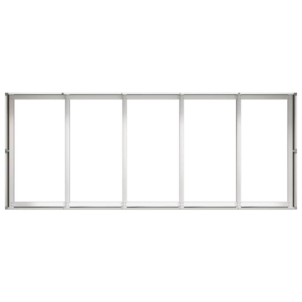 vidaXL Ζαρντινιέρα 200x80x40 εκ. από Ανοξείδωτο Ατσάλι