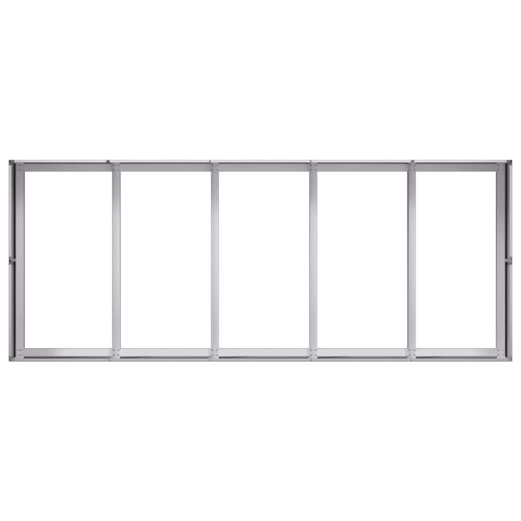 vidaXL Ζαρντινιέρα 200x80x40 εκ. από Γαλβανισμένο Ατσάλι