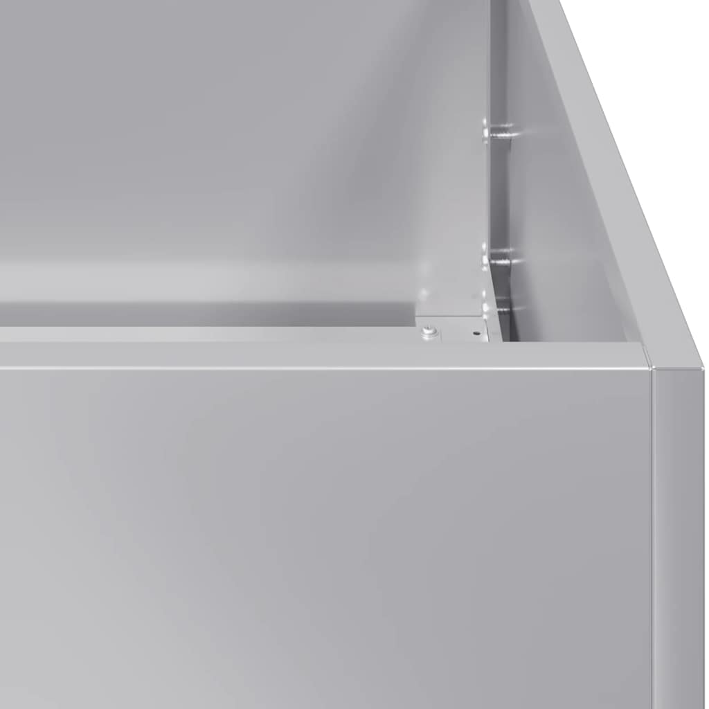 vidaXL Ζαρντινιέρα 200x80x40 εκ. από Γαλβανισμένο Ατσάλι