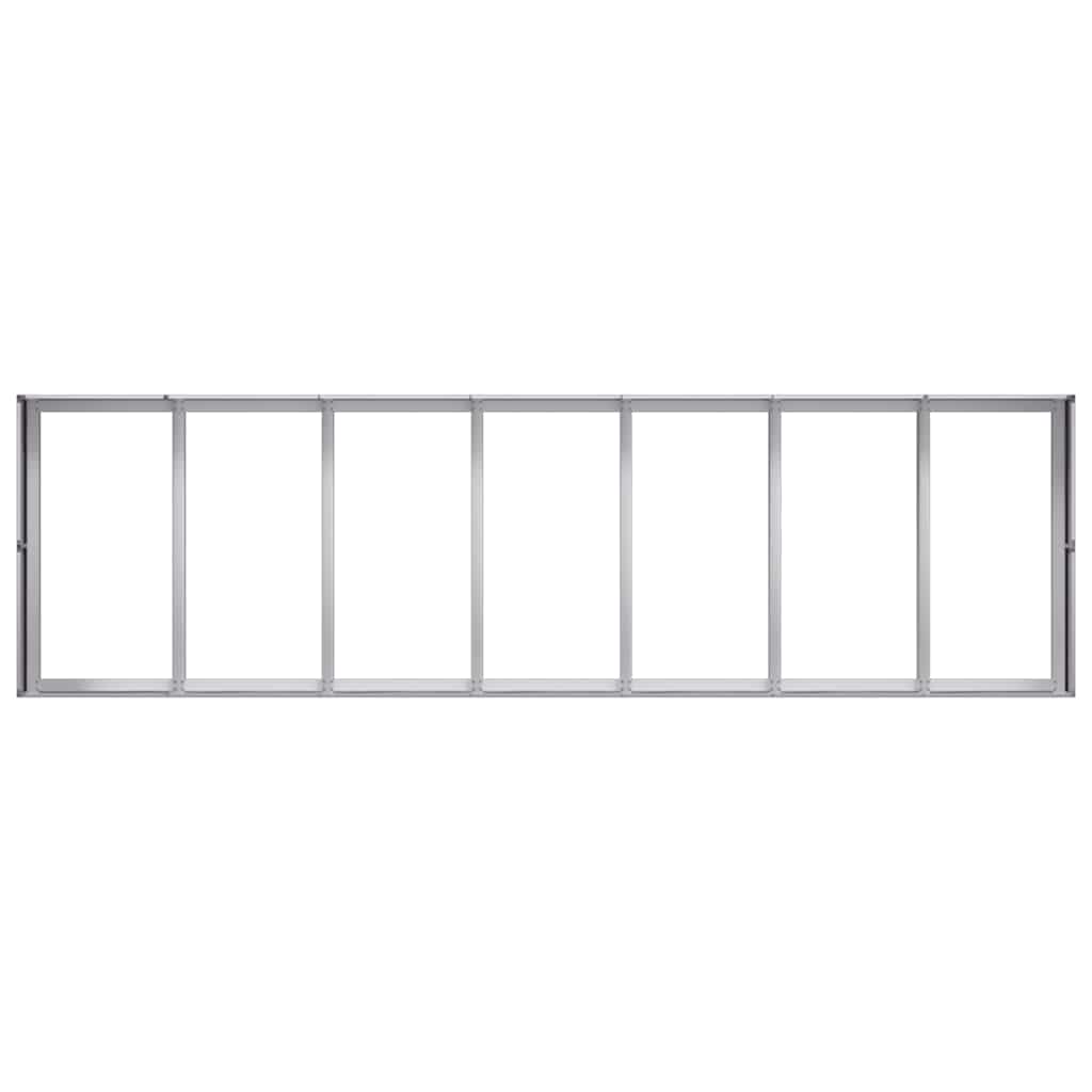 vidaXL Ζαρντινιέρα 280x80x40 εκ. από Γαλβανισμένο Ατσάλι