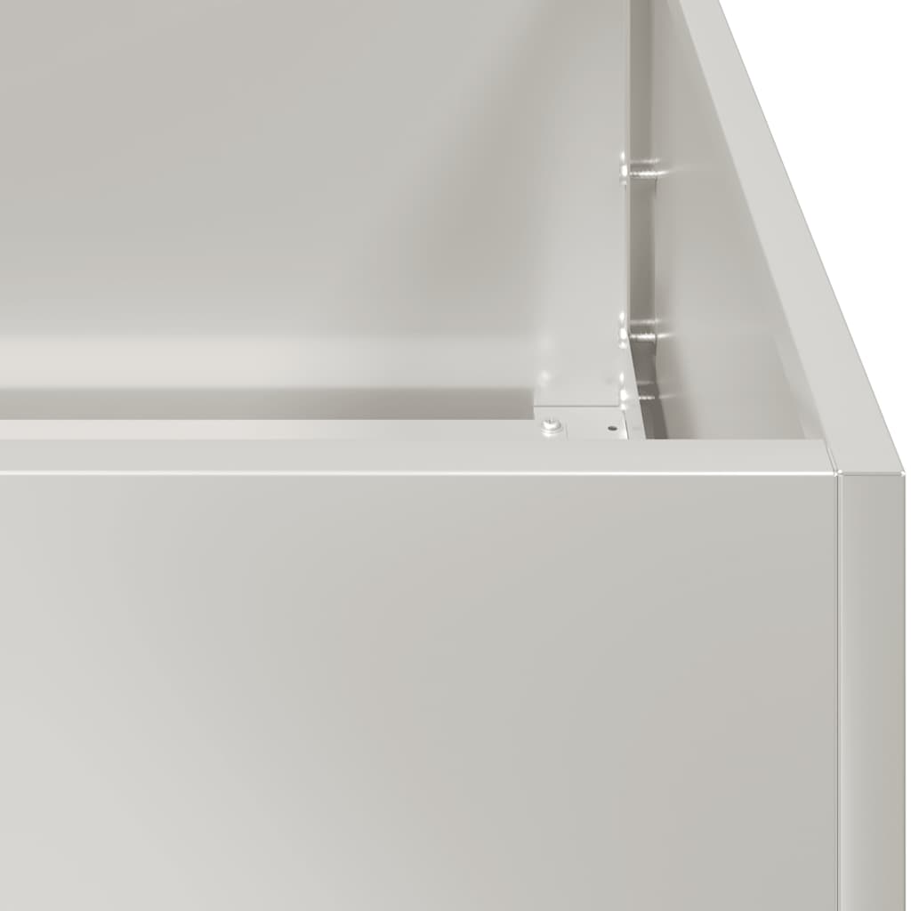 vidaXL Ζαρντινιέρα 360x80x40 εκ. από Ανοξείδωτο Ατσάλι