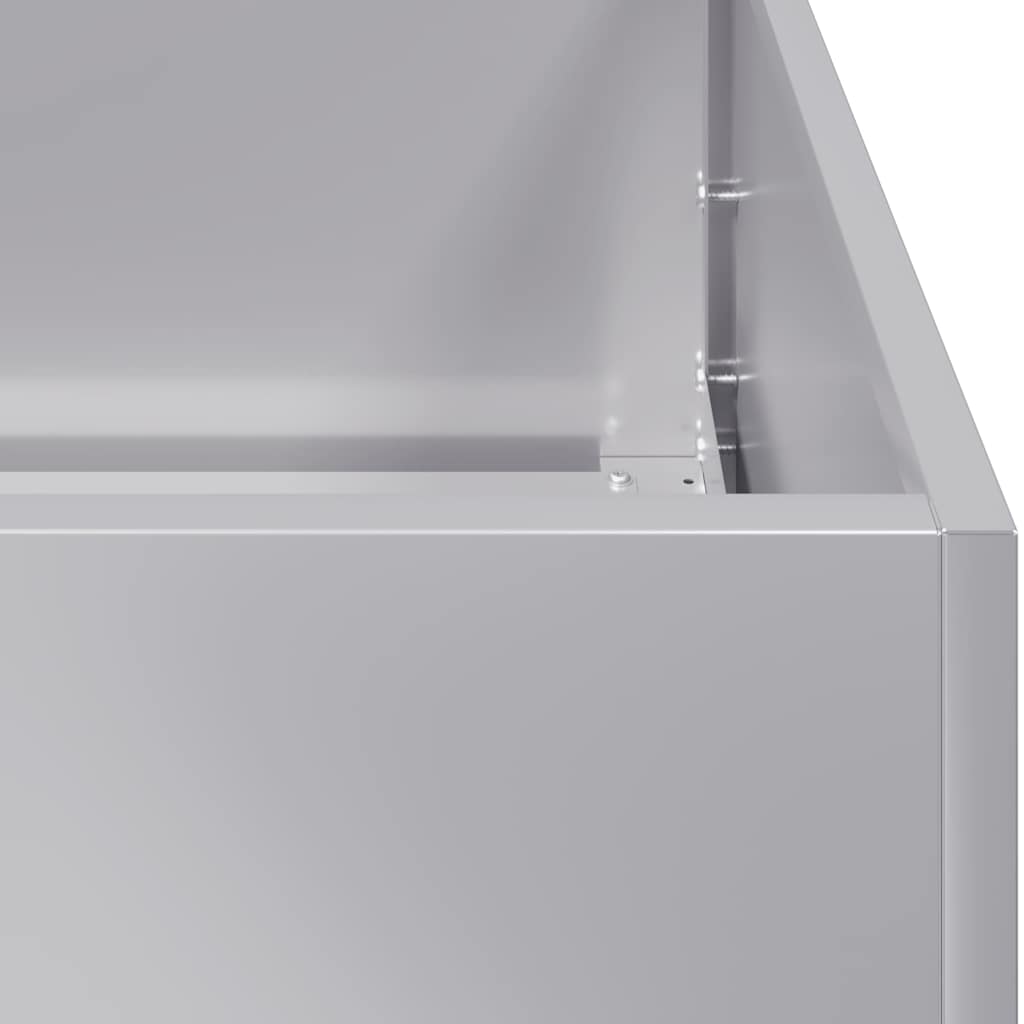 vidaXL Ζαρντινιέρα 40x80x80 εκ. από Γαλβανισμένο Ατσάλι