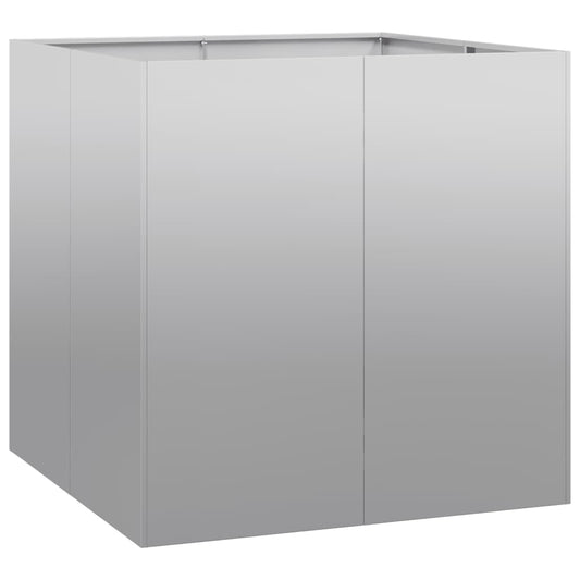 vidaXL Ζαρντινιέρα 80x80x80 εκ. από Γαλβανισμένο Ατσάλι