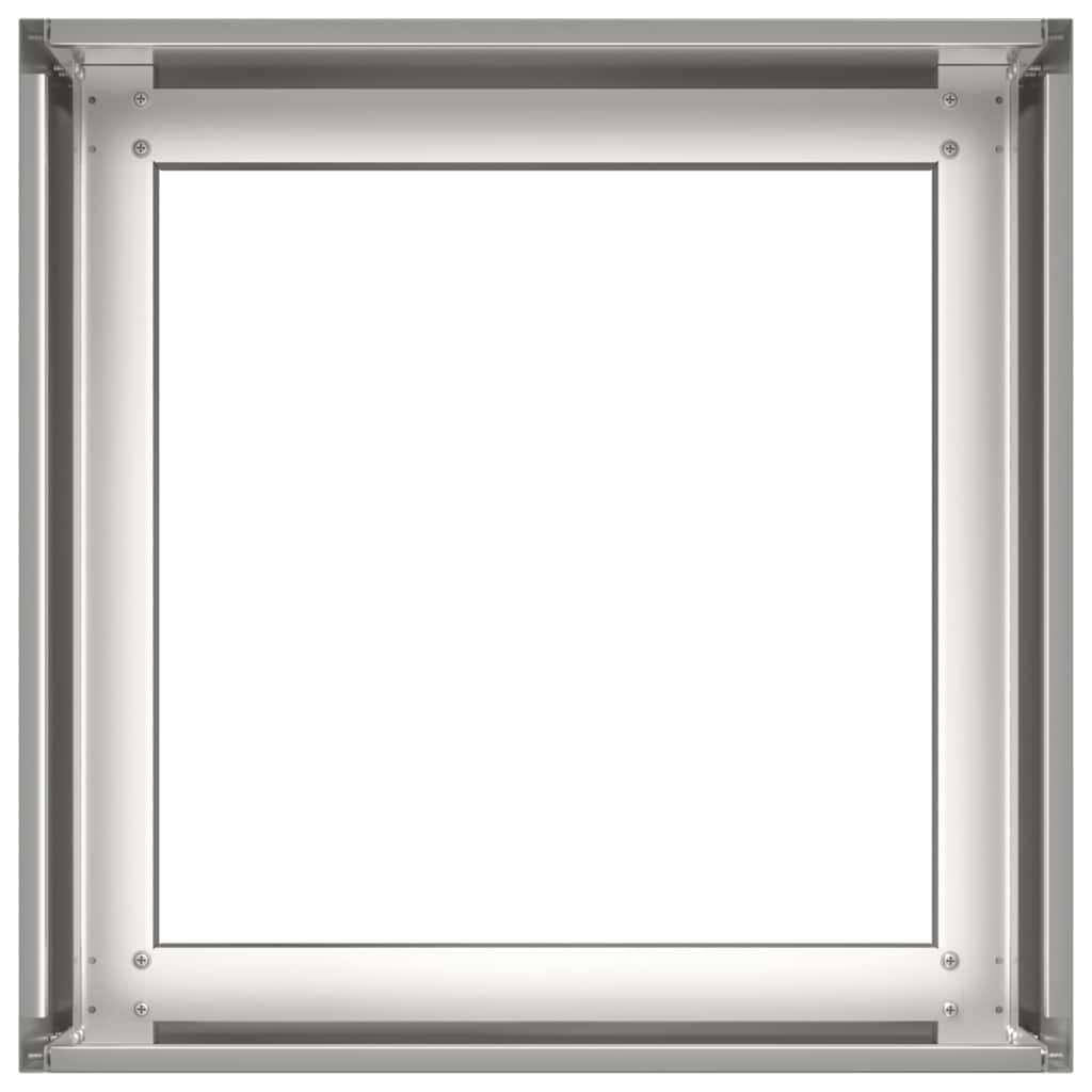 vidaXL Ζαρντινιέρα 40x40x30 εκ. από Ανοξείδωτο Ατσάλι