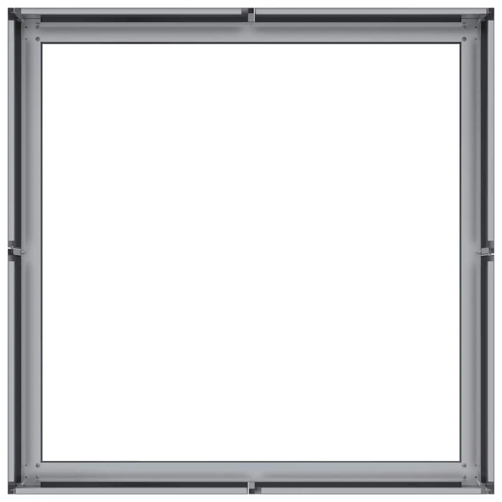 vidaXL Ζαρντινιέρα 80x80x30 εκ. από Γαλβανισμένο Ατσάλι